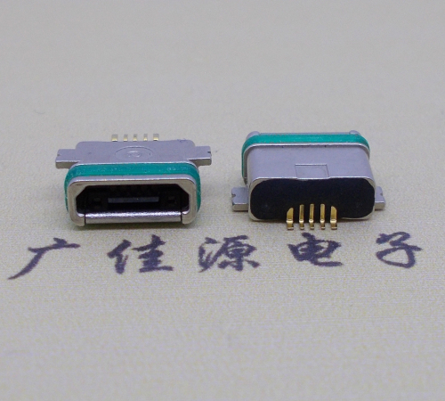 全貼鋼殼micro usb防水母座