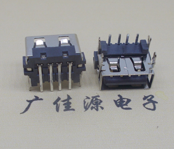 USB 加高 7.8/8.7四魚叉腳 直邊90度母座