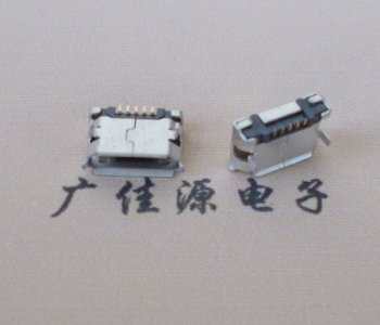 Micro USB卷口 B型(無(wú)柱）插板腳間距6.4普通端子