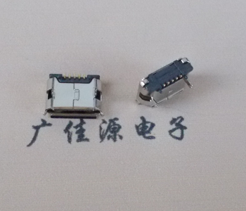 Micro usb連接器 魚(yú)叉腳前插后貼無(wú)焊盤(pán)鍍鎳