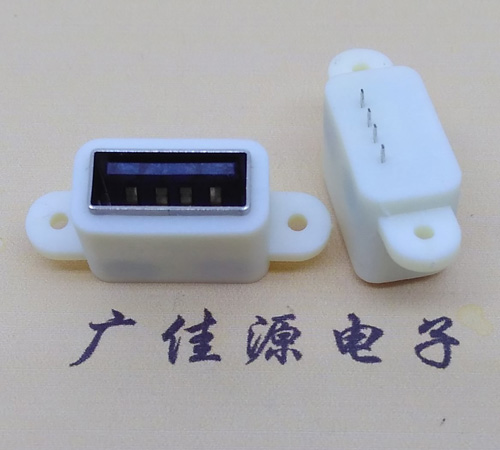 usb 立式母座 180度 帶螺絲孔 防水IP67級(jí)